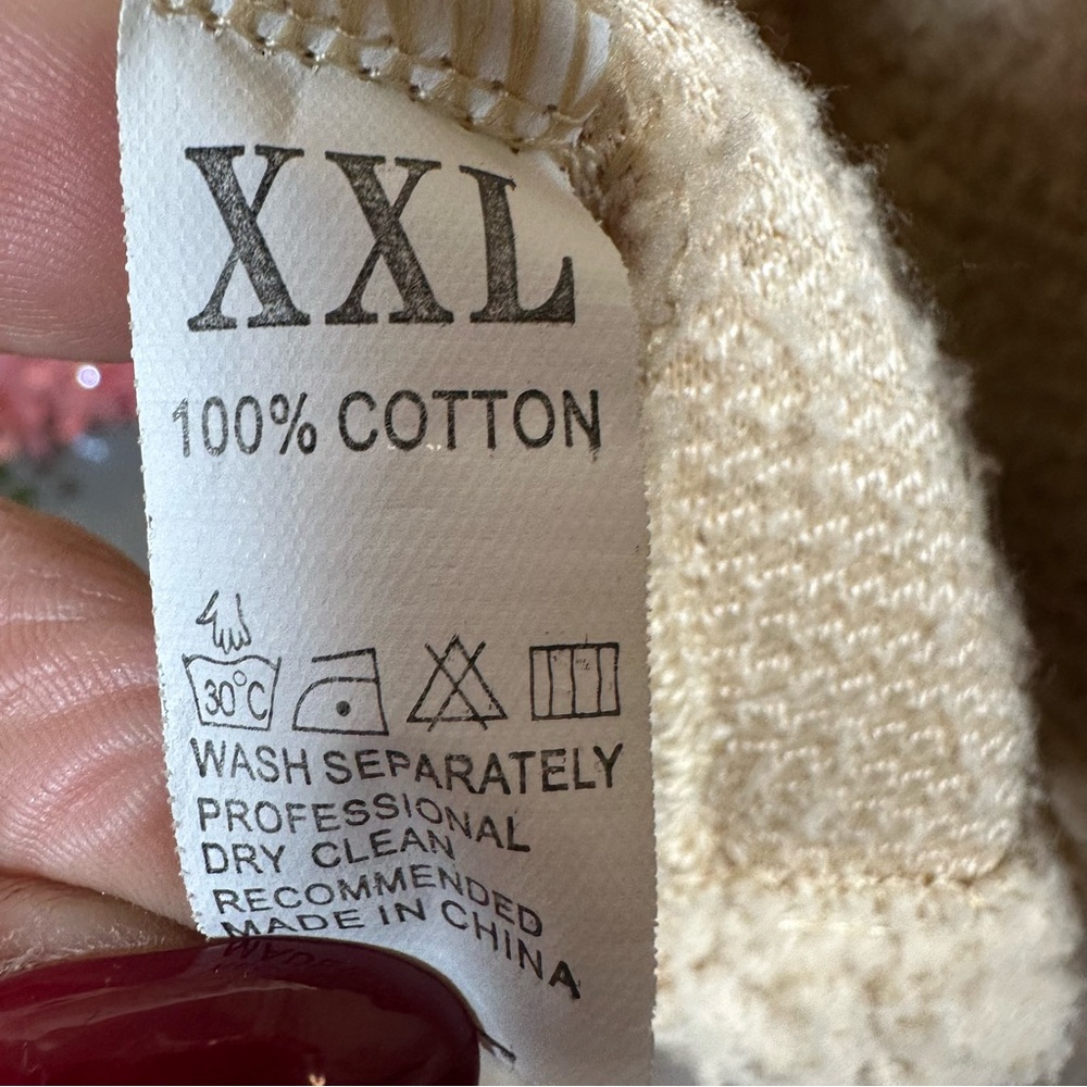 Cozy Cream Double-Breasted Women's Teddy Coat - Picture 8 of 9